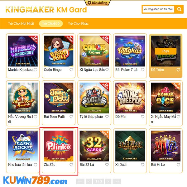 Cách truy cập trò chơi KM zic zắc plinko dễ dàng nhất