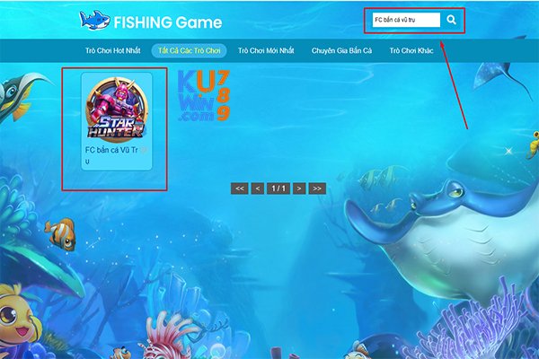 Hướng dẫn truy cập trò chơi nổ hũ FC bắn cá vũ trụ tại KUWIN